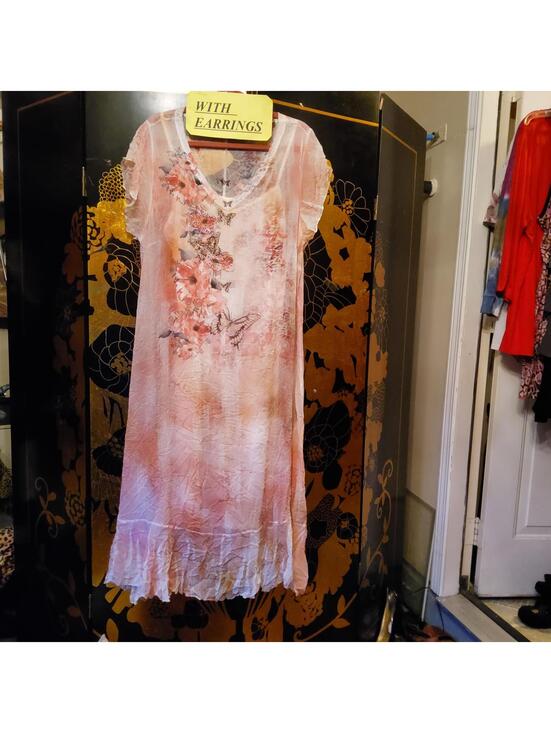 Dresses & Skirts - XL Butterfly Dress & Crystal Earrings